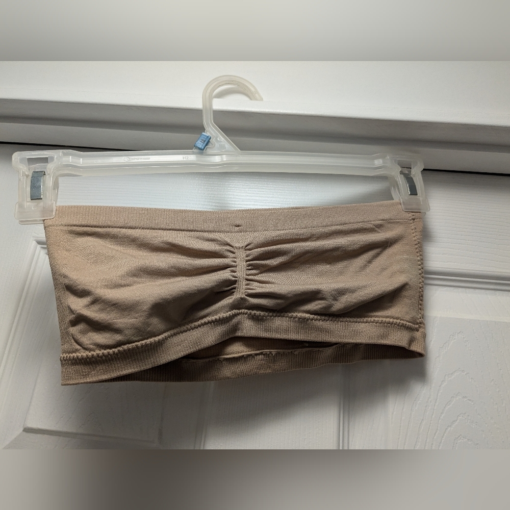 Stretch bandeau bra size small/medium *missing lining*